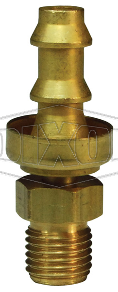 Male SAE Inverted Flare Swivel x Push-on Hose Barb